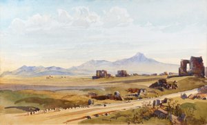 Auf der Via Appia, Rom (Aquarell) von Augustus John Cuthbert Hare