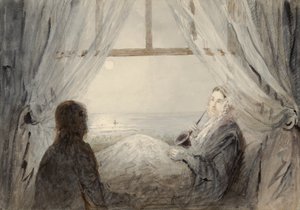 Porträt von Harriet Martineau auf einer Couch, 1844 von Augustus Leopold Egg
