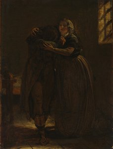 Studie für "Komm ruh dich in dieser Brust aus, mein eigenes geschlagenes Lieb" von Augustus Leopold Egg