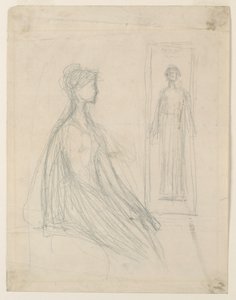 Studien für die Violet Sargent Bronzeplakette im Art Institute of Chicago von Augustus Saint Gaudens