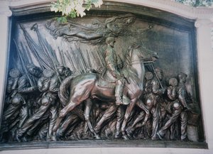 Das Robert Gould Shaw (1837-63) Denkmal für das afroamerikanische 54. Massachusetts Regiment