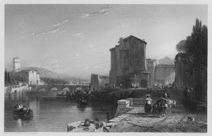 Der Hafen von Livorno, aus dem Bild in der Vernon Gallery (Gravur) von Augustus Wall (after) Callcott