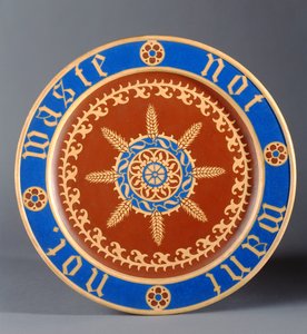 Brotplatte, hergestellt von Minton and Company, ca. 1849 von Augustus Welby Northmore Pugin