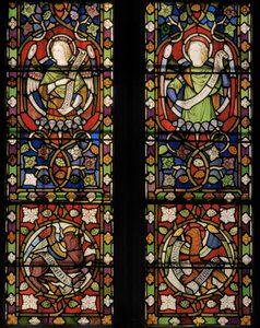 Christus umgeben von Engeln (Detail) von Augustus Welby Northmore Pugin