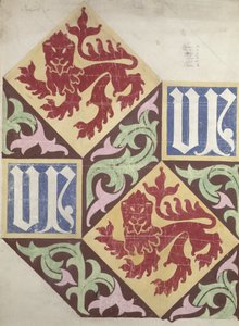 Bodendesign für das Parlament von Augustus Welby Northmore Pugin