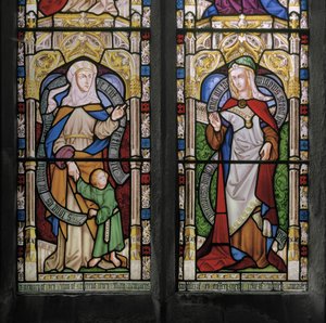 Hannah mit dem jungen Samuel und Dorcas von Augustus Welby Northmore Pugin