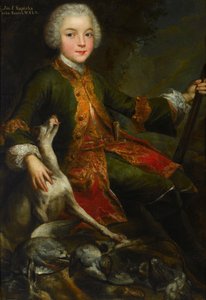 Porträt von Józef Sapieha 1737-1792, ca. 1740 von Augustyn Mirys