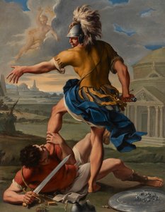 Der Kampf von Aeneas und Turnus