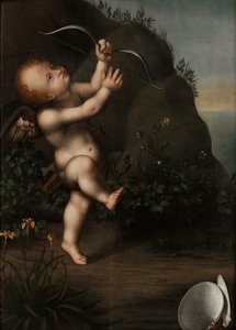 Amor mit einem Bogen, vor 1593 von Aurelio Luini