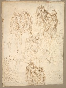 Studien für die Kreuzabnahme von Aurelio Luini