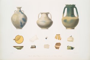 Glasierte Keramik aus den Gräbern über dem zentralen Bauwerk, Nimrud [Kalhu]