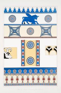 Gemalte Ornamente aus Nimrud [Kalhu]