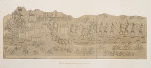 Belagerung und Plünderung einer Stadt (Kouyunjik), aus Denkmäler von Ninive, veröffentlicht 1849 von Austen Henry Layard