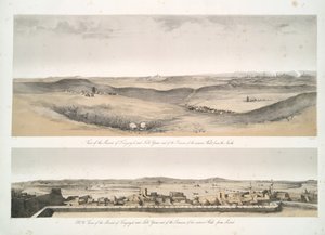 Ansicht der Hügel von Kouyunjik [Quyunjik] und Nebbi Yunus und der Überreste der Außenmauern von Mosul