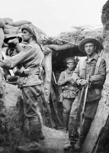 Australische Truppen in den türkischen Lone Pine-Schützengräben, 1915