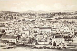 Brisbane, aus Die Geschichte von Australasien von David Blair, McGrady, Thomson und Niven, 1879