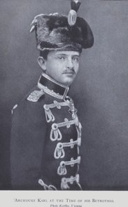 Erzherzog Karl, später Karl I., Kaiser von Österreich von Austrian Photographer