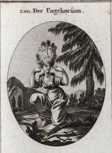 Allegorie des Ungehorsams. Das Buch der Schande markiert ihre Verachtung für die Gesetze und Vorschriften, die sie dominiert, indem sie die Bremse und das Joch mit Füßen tritt. Sie verschließt ihre Ohren, um keine Ermahnungen zu hören. Ihr Haar besteht aus