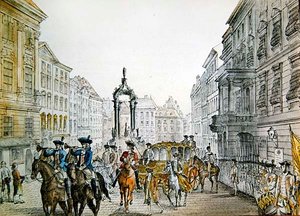 Kaiserlicher Zug im Graben, Wien, frühes 19. Jahrhundert