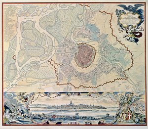 Plan der Stadt Wien, nach einem Stich von 1720