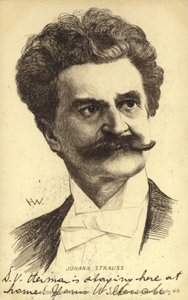 Porträt von Johann Strauss II von Austrian School