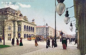 Der Kärntnerring und die Kaiserliche und Königliche Oper in Wien, 1908
