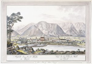 Ansicht von Hall in Tirol, 1779-1792