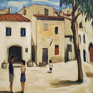 Mediterranes Dorfleben