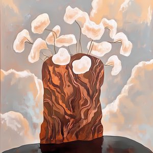 Vase mit verträumten Blüten von Avanesova Elena