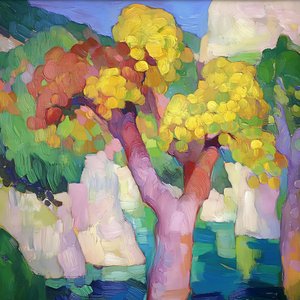 Lebendige Sommerlandschaft