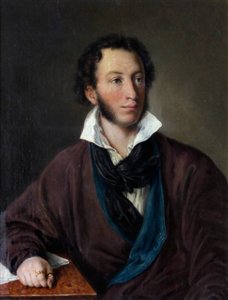 Porträt des Autors Alexander S. Puschkin 1799-1837 Kopie nach V. Tropinin, 1827 von Avdotya Petrovna Yelagina