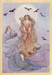 John Keats: Ode an eine Nachtigall (Farblithographie) von Averil Mary Burleigh