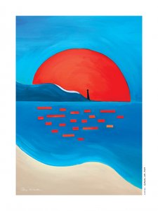 Roter Sonnen-Leuchtturm von Awol Art Alex
