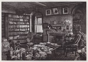 Charles Darwins Arbeitszimmer im Down House von Axel (after) Haig