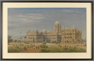 Der Große Indische Halbinselbahn-Terminus und Verwaltungsbüros, Bombay, später als Victoria Railway Terminus bezeichnet von Axel Haig
