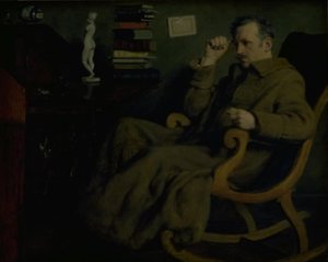 Der Künstler nachdenklich von Axel Helsted