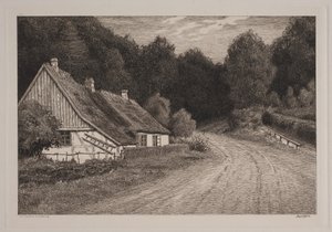 Bauernhaus am Wald von Axel Holm