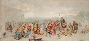 Die Taufe von Olof Skötkonung in Husaby durch Sigfrid von Schweden