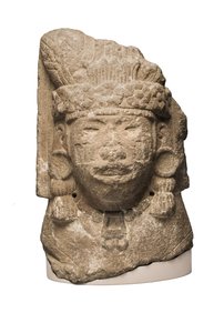 Kopf von Xilonen, der Göttin des jungen Mais, Tenochtitlan, Mexiko, 1450/1500