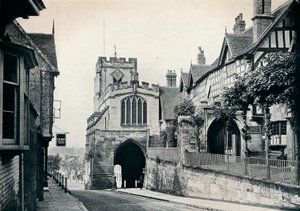 St. James Kirche über dem Westtor, Warwick, Warwickshire von BC Clayton