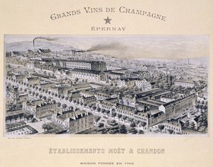 Moet & Chandon Gesellschaft, Epernay, aus La France Vinicole, veröffentlicht von Moet & Chandon von B. Arnaud