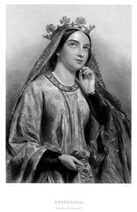 Berengaria von Navarra ca. 1164-1230, Königin von König Richard I., 19. Jahrhundert