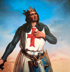 Porträt von Ludwig IX., König von Frankreich, genannt Sankt Ludwig von B. Strobl