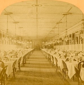 Speisesaal, Grand Union Hotel, Saratoga, größter Speisesaal der Welt