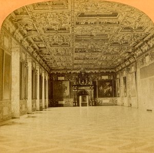Rittersaal, Schloss Frederiksborg, der schönste der Welt, Dänemark, 1897 von B. W. Kilburn