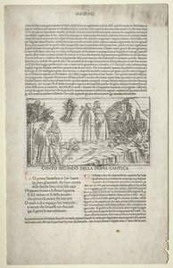 Dante und Virgil mit der Vision von Beatrice, ca. 1481-1485
