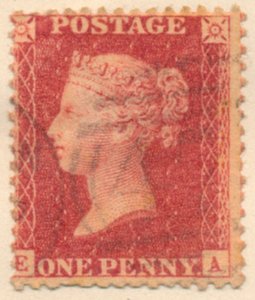 Die Penny Red Briefmarke, 1841 von Bacon and Co Perkins