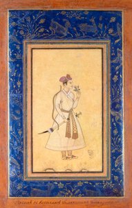 Porträt eines indischen Prinzen von Baha al Din Gilani