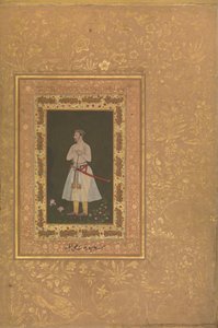 Porträt von Jahangir Beg, Jansipar Khan, Folio aus dem Shah Jahan Album, ca. 1627 von Balchand