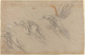 Draperiestudien [recto] von Baldassare Franceschini